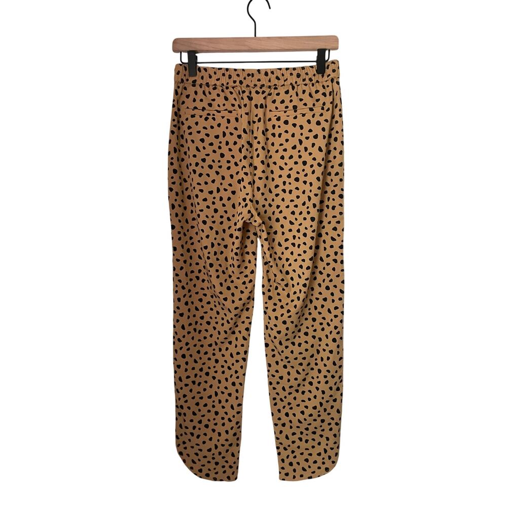 Marine Layer Pull On Pants Cheetah Leopard Print Boho Indie Eclectic Office-S - Picture 3 of 5